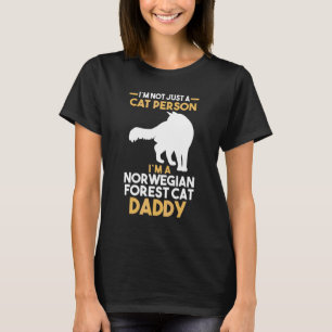 Mens Cat Owner Norwegian Forest Daddy T-Shirt