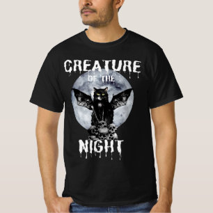 Men's Cat T-shirt, Creature of The Night T-Shirt