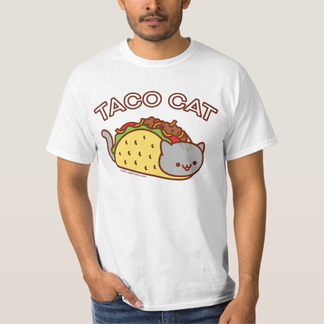 Men's Cat T-Shirt - "TACO CAT" - El Cheapo (Front)