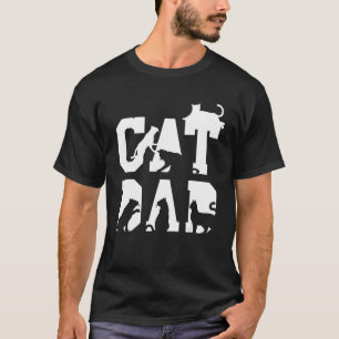 Mens Cat Whisperer Fathers Day Cat Dad Kitty Breed T-Shirt
