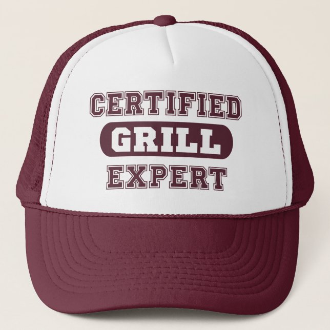 Men's "Certified Grill Expert" Trucker Hat (Front)