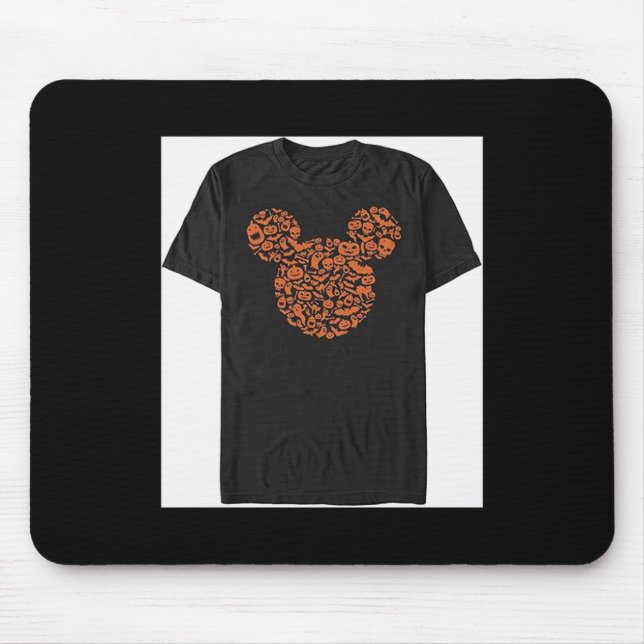 Mens Characters Mouse Ears Halloween Icons  Mouse Mat (Front)