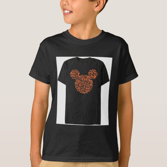Mens Characters Mouse Ears Halloween Icons  T-Shirt (Front)