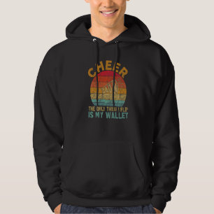Mens Cheer Dad Retro Cheerleader Dad Graphic Fathe Hoodie