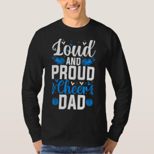 Mens Cheerleading Dad Proud Cheer Dad Cheerleader  T-Shirt