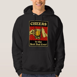 Mens Cheers To The Best Dad Ever New Dad   For Men Hoodie