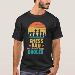 Mens Chess Dad Regular But Cooler Retro Fathers Da T-Shirt