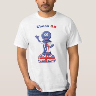 Men's Chess GB flag pawn t-shirt copyright