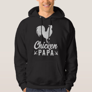 Mens Chicken Farm Farmer Chicken Papa Father's Da Hoodie