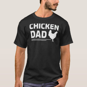 Mens Chicken Farmer Dad Retro Style Best Chicken D T-Shirt