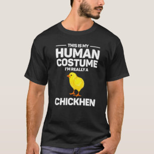 Mens chicken halloween costume cute yellow chick T-Shirt