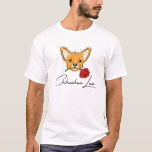 Mens Chihuahua Love With Cute Puppy Face - Gift Fo T-Shirt
