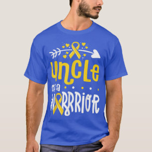 Mens Childhood Cancer Awareness Shirt Uncle Of A W