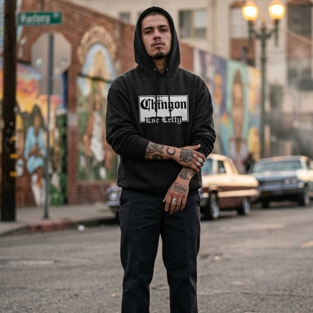 Mens Chingón Custom Name Hoodie (Chingón Custom Name Hoodie)