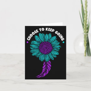 Mens Choose To Keep Going Prevention Suower Card