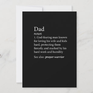 Mens Christian Dad Definition Father's Day Shirt Save The Date