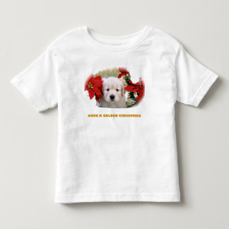Mens' Christmas Golden Retriever Puppy Shirt
