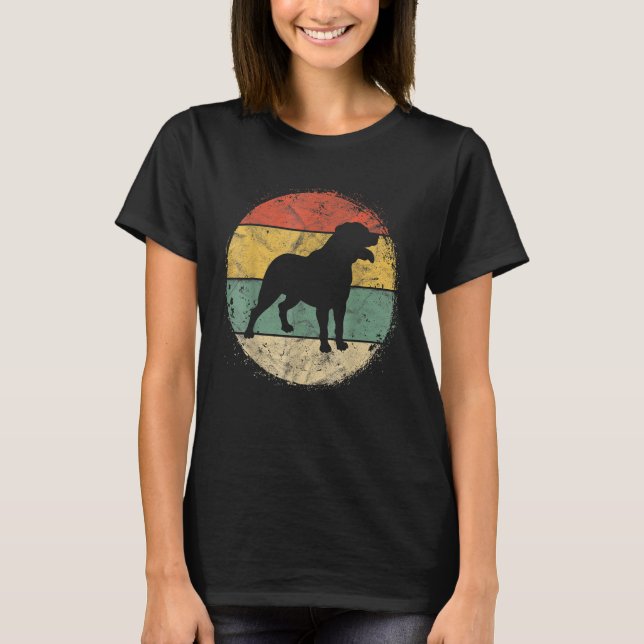 Mens Circular Retro Rottweiler Owner Rottie Dad Ro T-Shirt (Front)