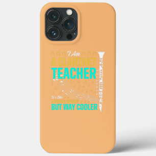 Mens Clarinet Teacher Its Like A Normal Teacher iPhone 13 Pro Max Case