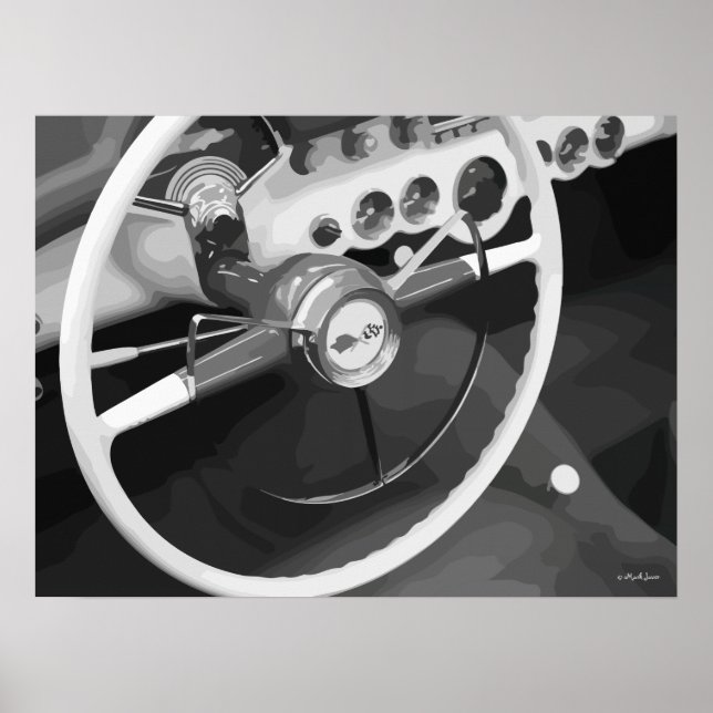 Men's Classic Car Car Poster (Front)