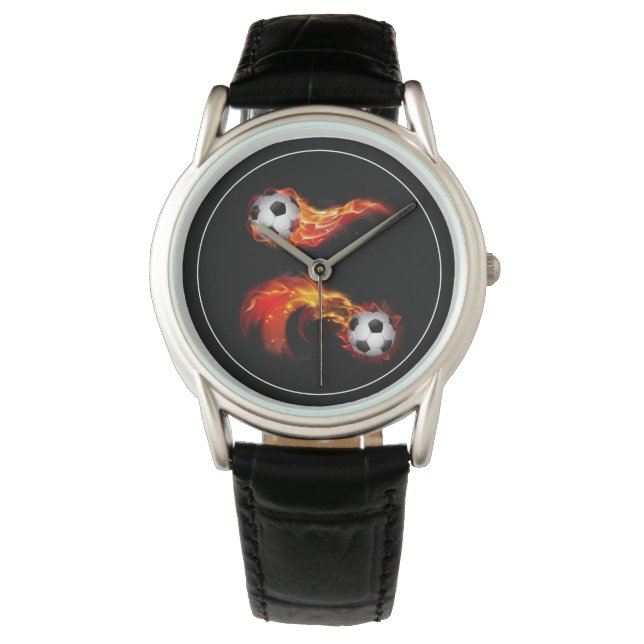 Men's Classic Watch-Soccer Balls Watch (Front)