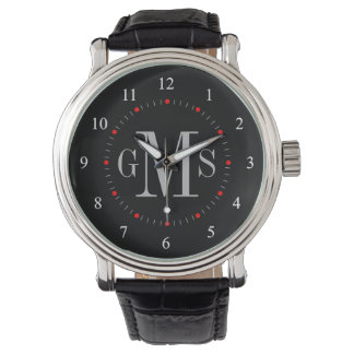 Men's Classy Personalised Monogram Watch