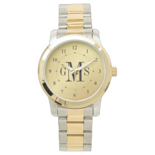 Men's Classy Personalised Monogram Watch