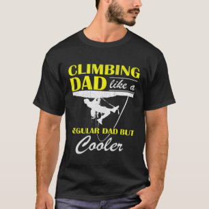 Mens Climbing Dad Rock Climbing Bouldering T-Shirt