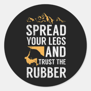 Mens Climbing Design For A Rock Climber Classic Round Sticker