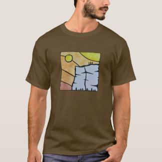 Men's Climbing the Cliff at Sunset T-shirt