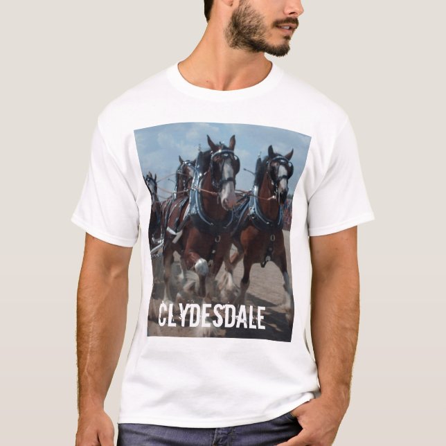 Mens Clydesdale horse T-Shirt (Front)