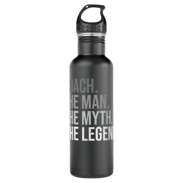 Mens Coach The Man The Myth The Legend Best Coach  710 Ml Water Bottle (Front)