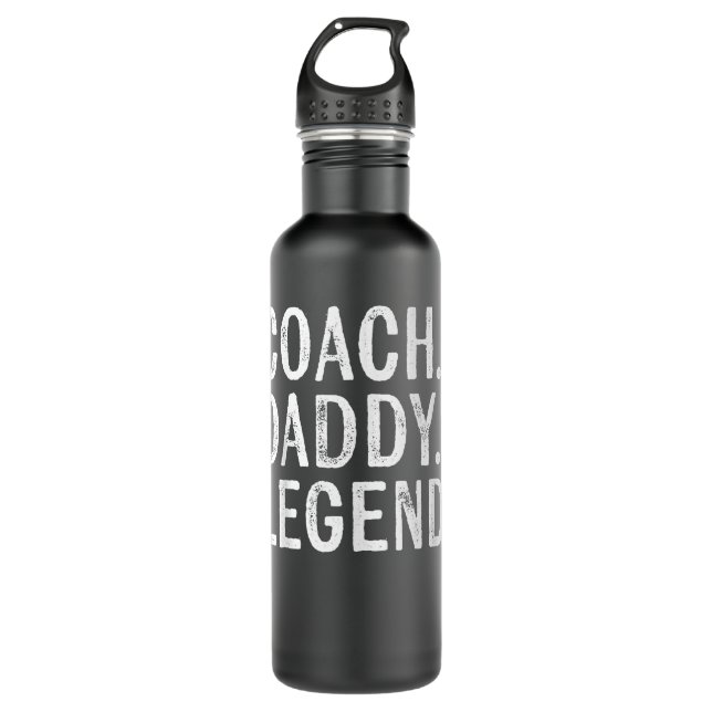Mens Coaching Gifts Coach Daddy Legend Father's Da 710 Ml Water Bottle (Front)