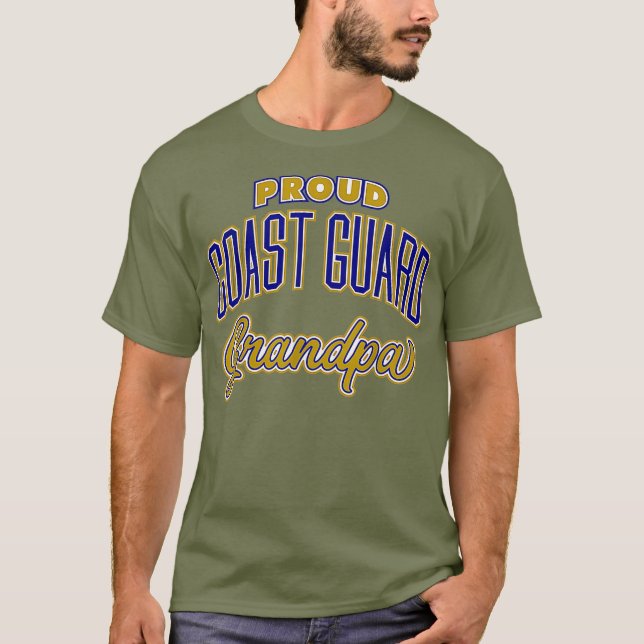 Mens Coast Guard Grandpa T-Shirt (Front)