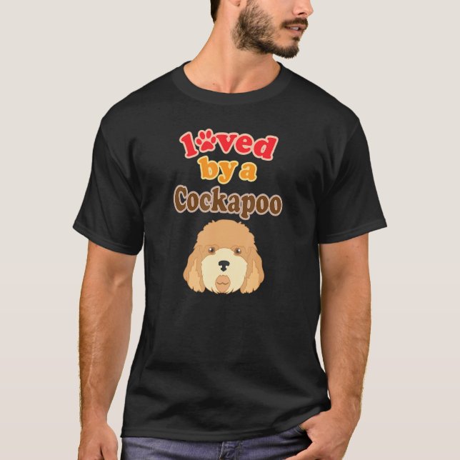 Mens Cockapoo Dog Poodle Cocker Spaniel T-Shirt (Front)