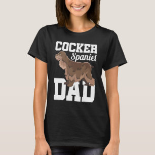 Mens Cocker Spaniel Dad Dog  Cute Animal Pet Cocke T-Shirt