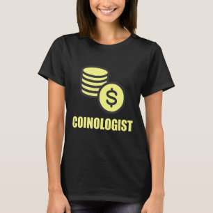 Mens Coinologist Coin Collector Vintage Blockchain T-Shirt