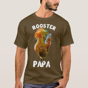 Mens Colourful Chicken Lover I Love My Rooster T-Shirt