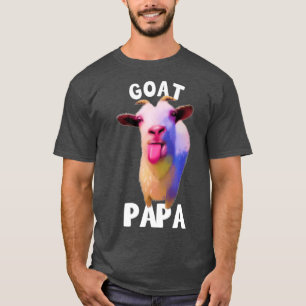 Mens Colourful Goat Lover I Love My Goat Papa T-Shirt