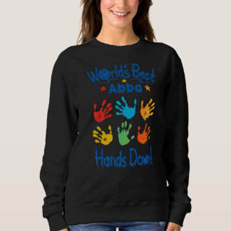 Mens Colourful Little Hands Worldu2019s Best Abba Sweatshirt