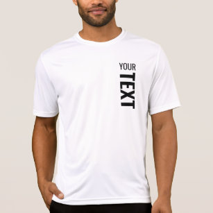 Mens Competitor Sport Tee Shirt Add Your Text Here