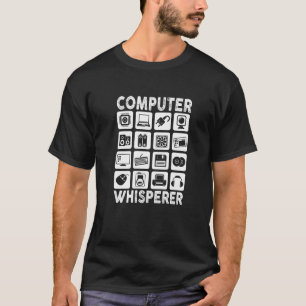 Mens Computer Whisperer IT Tech Support Network En T-Shirt