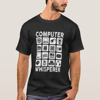 Mens Computer Whisperer IT Tech Support Network En T-Shirt
