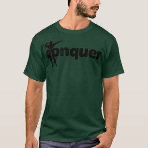 Mens CONQUER Gym Fitness Workout Bodybuilding Moti T-Shirt