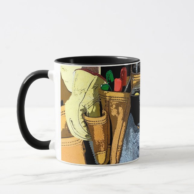 Mens Construction And Tools Theme Mug (Left)