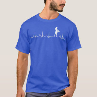 Mens Cooking Heartbeat EKG Pulse Cook Lover T-Shirt