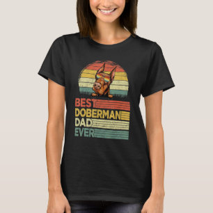 Mens Cool Best Doberman Dad Ever  Father's Day T-Shirt