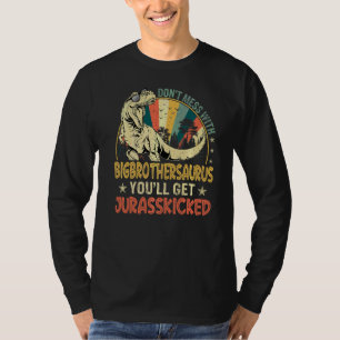 Mens Cool Big Brothersaurus Dinosaur Rex Vintage F T-Shirt