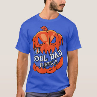 Mens Cool Dad Pumpkin Matching Family Group Hallow T-Shirt