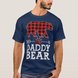Mens Cool Dark Red Pleid Xmas Dad Pajama Family Da T-Shirt
